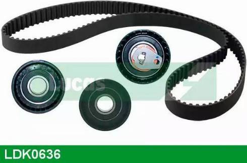 Lucas Engine Drive LDK0636 - Комплект зубчатого ремня ГРМ unicars.by