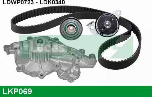 Lucas Engine Drive LKP069 - Водяной насос + комплект зубчатого ремня ГРМ unicars.by