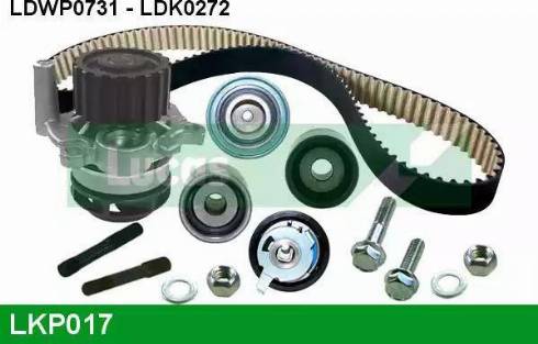 Lucas Engine Drive LKP017 - Водяной насос + комплект зубчатого ремня ГРМ unicars.by