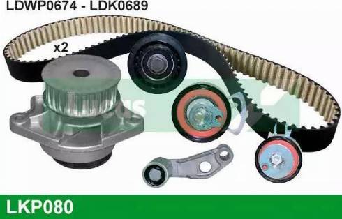 Lucas Engine Drive LKP080 - Водяной насос + комплект зубчатого ремня ГРМ unicars.by