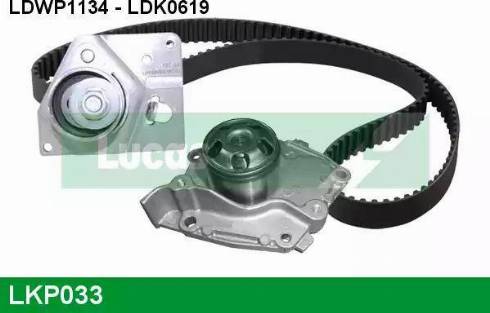 Lucas Engine Drive LKP033 - Водяной насос + комплект зубчатого ремня ГРМ unicars.by