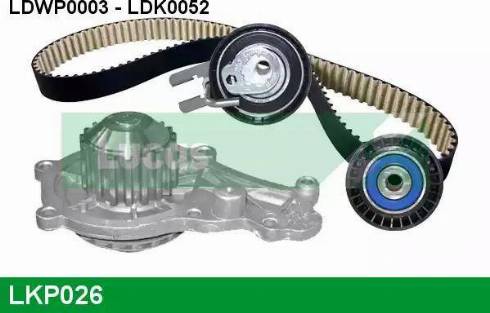 Lucas Engine Drive LKP026 - Водяной насос + комплект зубчатого ремня ГРМ unicars.by