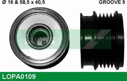 Lucas Engine Drive LOPA0109 - Шкив генератора, муфта unicars.by