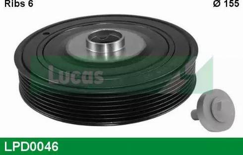 Lucas Engine Drive LPD0046 - Шкив коленчатого вала unicars.by