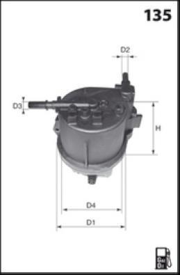 Lucas Filters LFDF116 - Топливный фильтр unicars.by