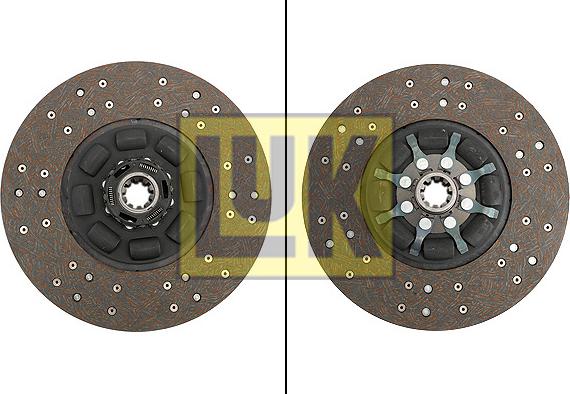 LUK 331 0395 10 - Диск сцепления, фрикцион unicars.by