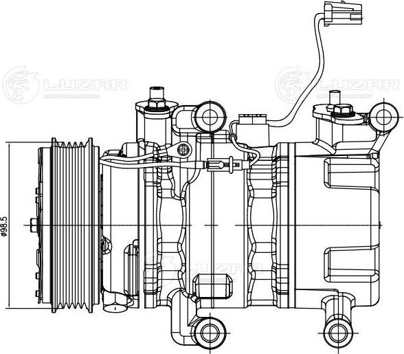 Luzar LCAC 2521 - Компрессор кондиционера unicars.by