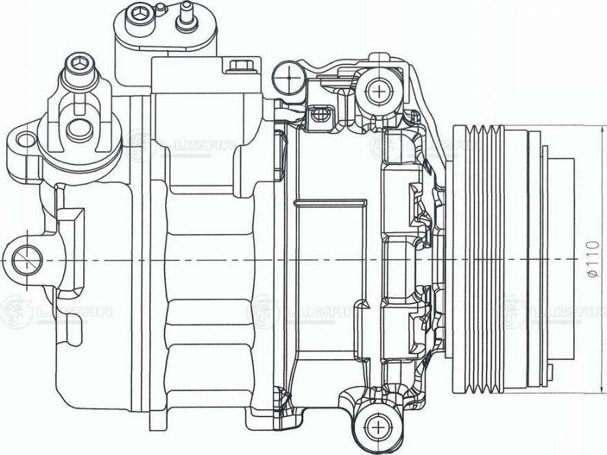 Luzar LCAC 2682 - Компрессор кондиционера unicars.by