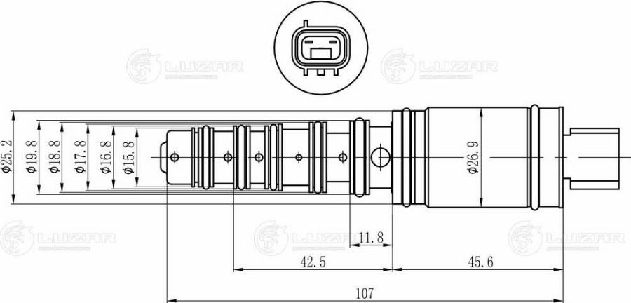 Luzar LCCV 1901 - Регулирующий клапан, компрессор unicars.by