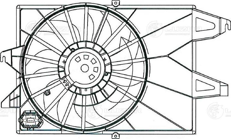 Luzar LFK1070 - Вентилятор, охлаждение двигателя unicars.by