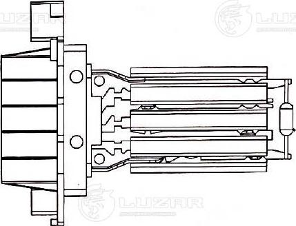 Luzar LFR 1680 - Сопротивление, реле, вентилятор салона unicars.by