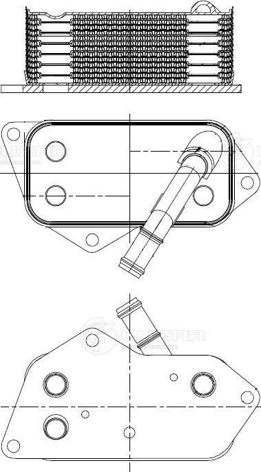 Luzar LOc 2633 - Масляный радиатор, двигательное масло unicars.by
