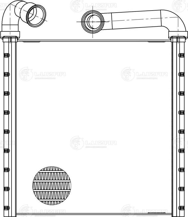 Luzar LRh 1851 - Теплообменник, отопление салона unicars.by