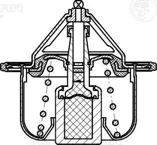 Luzar LT 0835 - Термостат охлаждающей жидкости / корпус unicars.by
