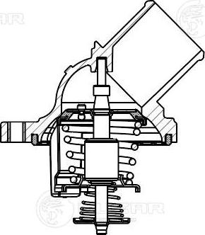 Luzar LT 1910 - Термостат охлаждающей жидкости / корпус unicars.by