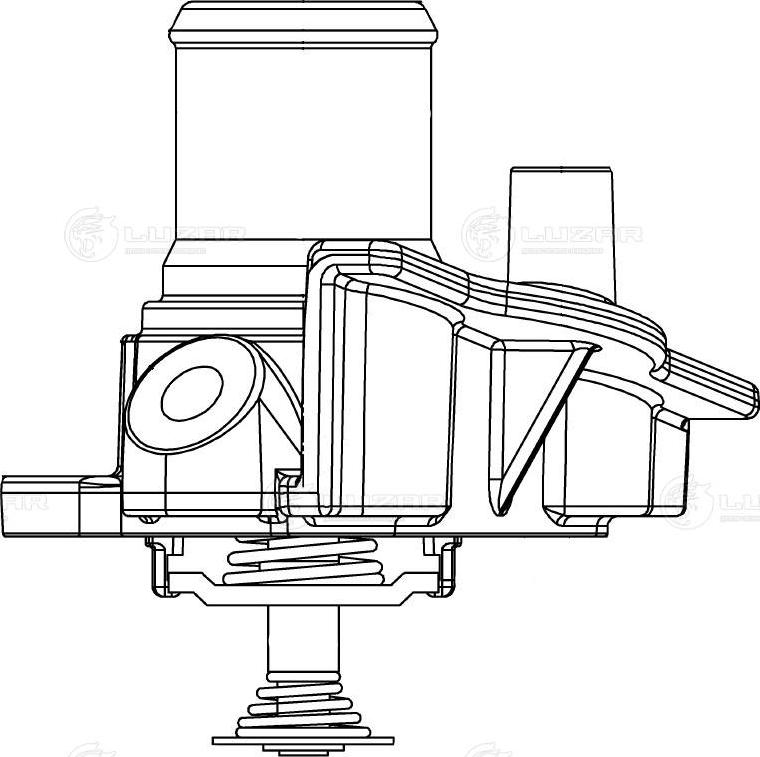 Luzar LT 1680 - Термостат охлаждающей жидкости / корпус unicars.by