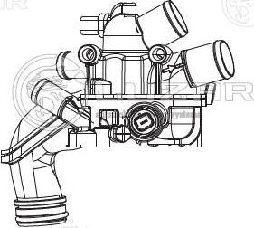 Luzar LT 20Z8 - Термостат охлаждающей жидкости / корпус unicars.by