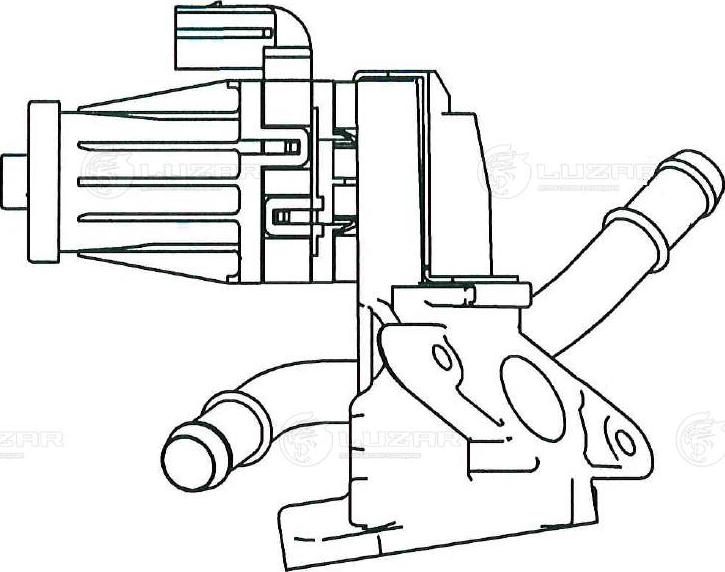Luzar LVEG1005 - Клапан возврата ОГ unicars.by