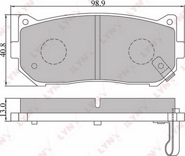 LYNXauto BD-4401 - Тормозные колодки, дисковые, комплект unicars.by