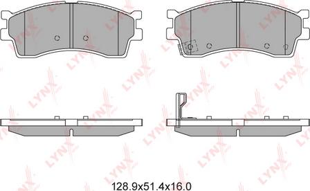 LYNXauto BD-4403 - Тормозные колодки, дисковые, комплект unicars.by