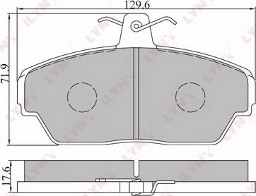 LYNXauto BD-4604 - Тормозные колодки, дисковые, комплект unicars.by