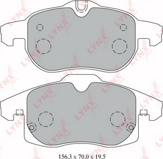 LYNXauto BD-5923 - Тормозные колодки, дисковые, комплект unicars.by