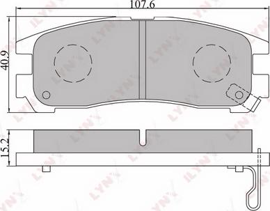 LYNXauto BD-5508 - Тормозные колодки, дисковые, комплект unicars.by