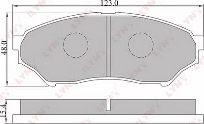 LYNXauto BD-5512 - Тормозные колодки, дисковые, комплект unicars.by