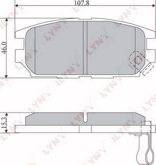 LYNXauto BD-5517 - Тормозные колодки, дисковые, комплект unicars.by