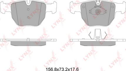 LYNXauto BD-5010 - Тормозные колодки, дисковые, комплект unicars.by