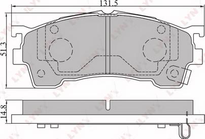 G.U.D. GBP041504 - Тормозные колодки, дисковые, комплект unicars.by