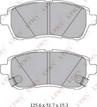 LYNXauto BD-5123 - Тормозные колодки, дисковые, комплект unicars.by