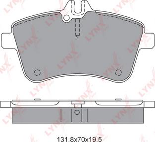 LYNXauto BD-5309 - Тормозные колодки, дисковые, комплект unicars.by