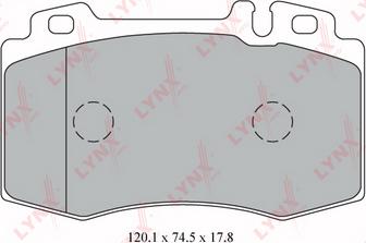 LYNXauto BD-5324 - Тормозные колодки, дисковые, комплект unicars.by