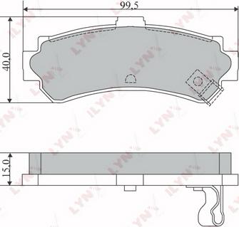 LYNXauto BD-5718 - Тормозные колодки, дисковые, комплект unicars.by