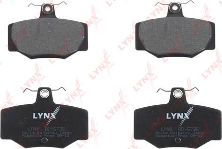 LYNXauto BD-5736 - Тормозные колодки, дисковые, комплект unicars.by