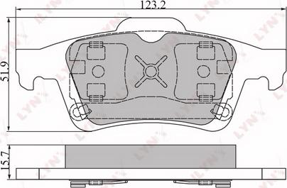 LYNXauto BD-6302 - Тормозные колодки, дисковые, комплект unicars.by