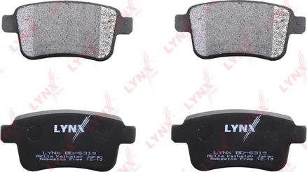 LYNXauto BD-6319 - Тормозные колодки, дисковые, комплект unicars.by