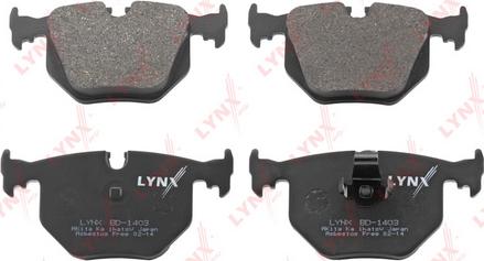 LYNXauto BD-1403 - Тормозные колодки, дисковые, комплект unicars.by