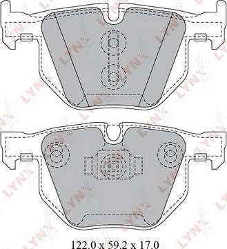 LYNXauto BD-1428 - Тормозные колодки, дисковые, комплект unicars.by