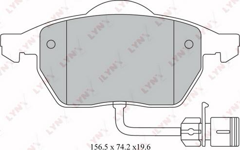 LYNXauto BD-1209 - Тормозные колодки, дисковые, комплект unicars.by