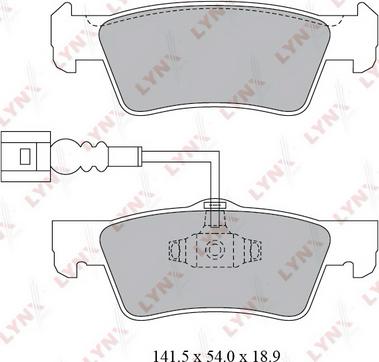 LYNXauto BD-8034 - Тормозные колодки, дисковые, комплект unicars.by