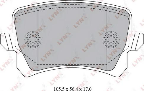 LYNXauto BD-8030 - Тормозные колодки, дисковые, комплект unicars.by