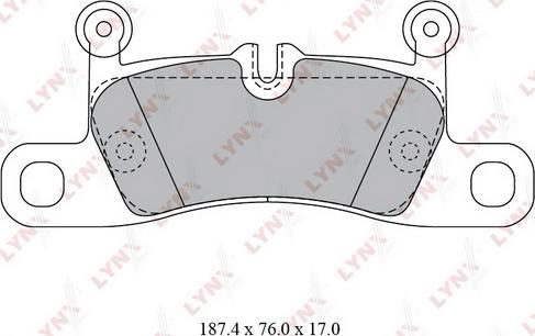 LYNXauto BD-8029 - Тормозные колодки, дисковые, комплект unicars.by