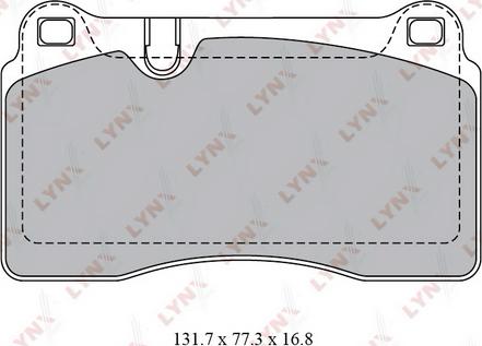 LYNXauto BD-8028 - Тормозные колодки, дисковые, комплект unicars.by