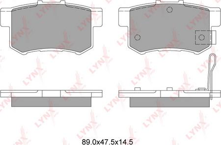 LYNXauto BD-3401 - Тормозные колодки, дисковые, комплект unicars.by