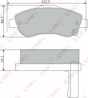 LYNXauto BD-3418 - Тормозные колодки, дисковые, комплект unicars.by