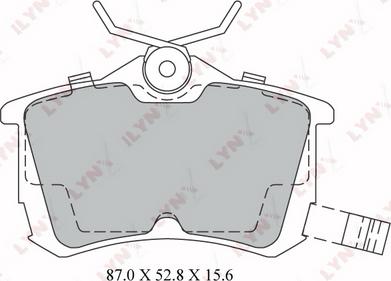 LYNXauto BD-3425 - Тормозные колодки, дисковые, комплект unicars.by