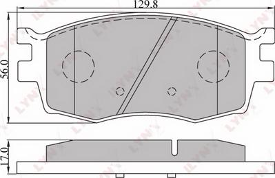 LYNXauto BD-3608 - Тормозные колодки, дисковые, комплект unicars.by