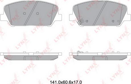 LYNXauto BD-3631 - Тормозные колодки, дисковые, комплект unicars.by